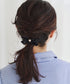 【2TYPE/ゴム&クリップ】レザーリボンヘアアクセサリー